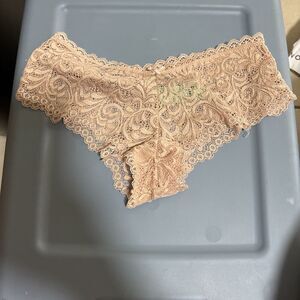 Honeydew Pink Nude Lace Hipster Brief  Size Small